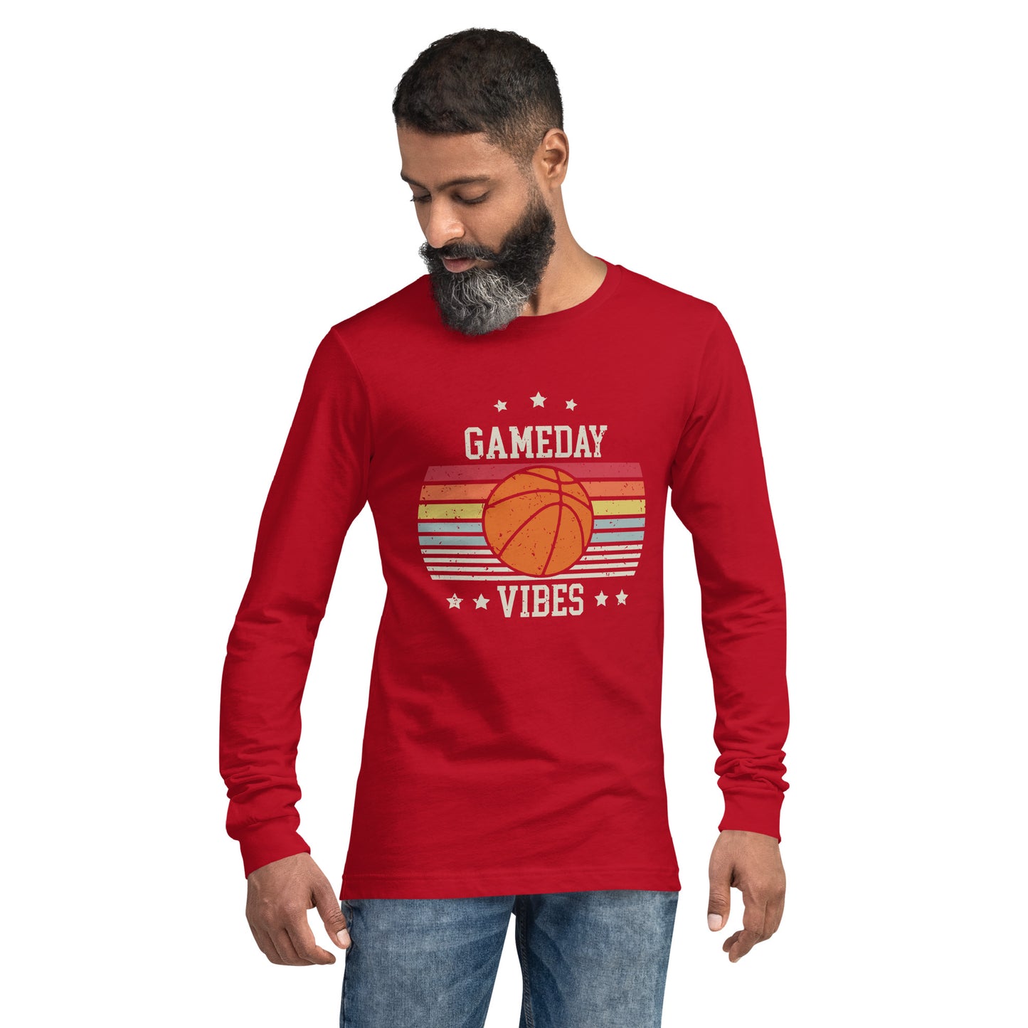Game-Day Vibes Basketball Unisex Long Sleeve Tee