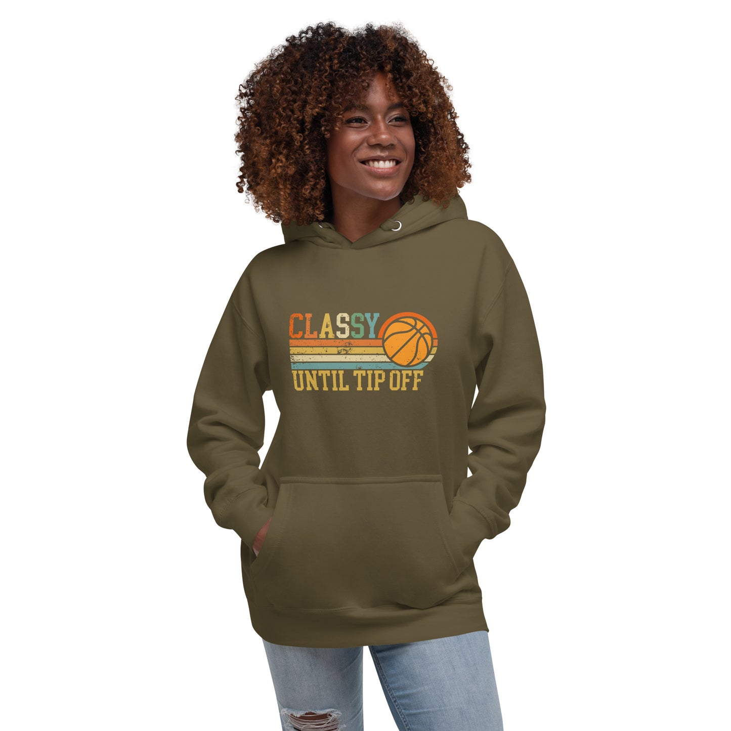 Classy Until Tip-Off Unisex Hoodie
