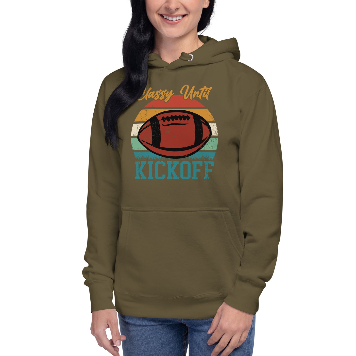 Classy Until Kickoff Unisex Hoodie