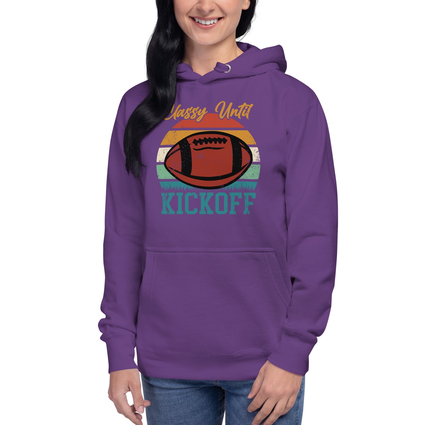 Classy Until Kickoff Unisex Hoodie