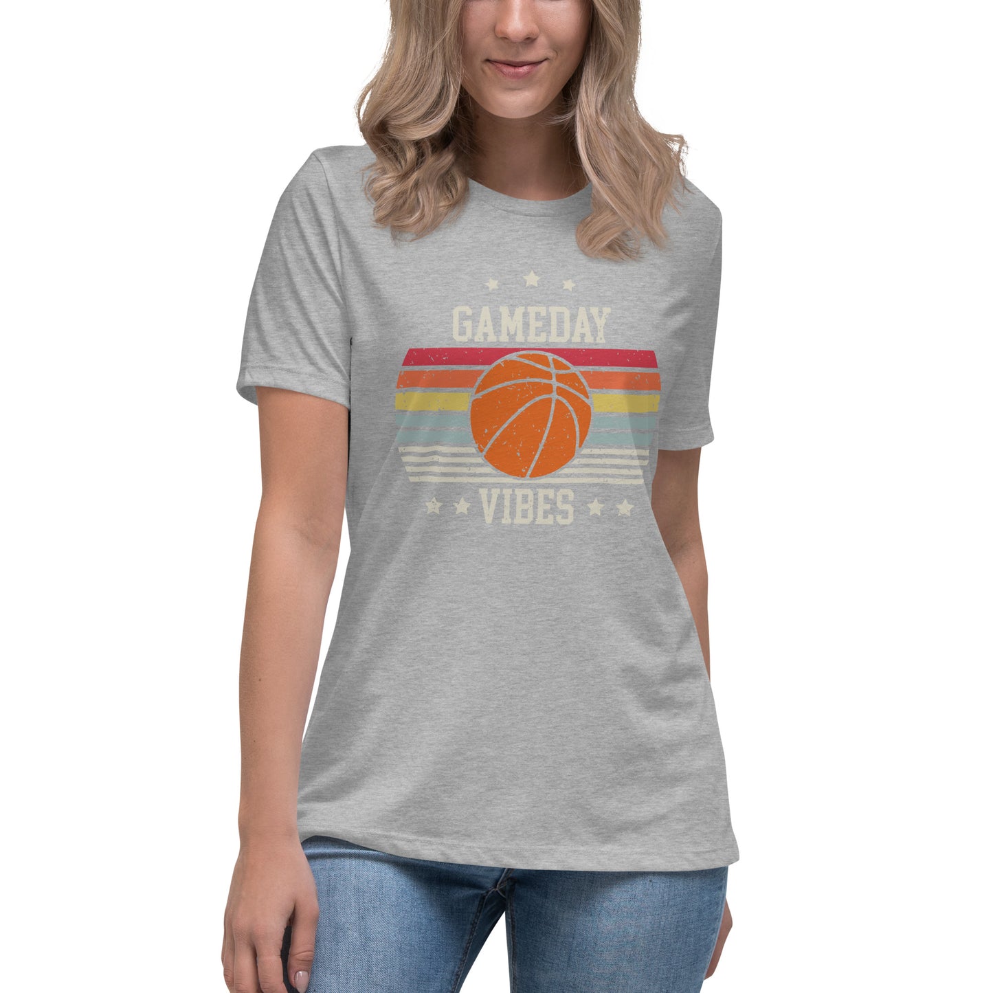 Game-Day Vibes Basketball Women's Relaxed T-Shirt