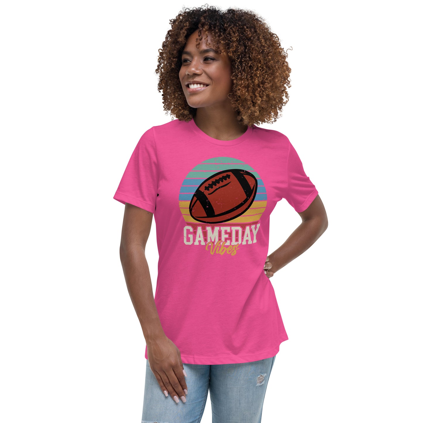Game-Day Vibes Football Women's Relaxed T-Shirt