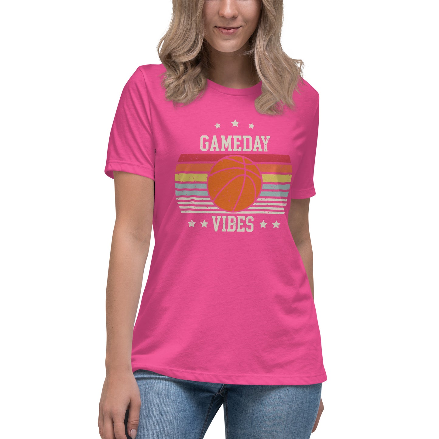 Game-Day Vibes Basketball Women's Relaxed T-Shirt