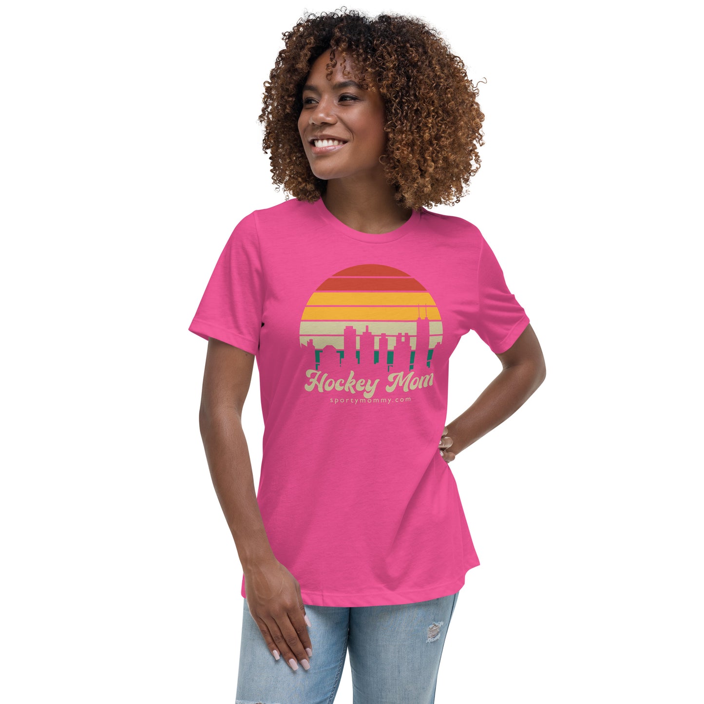 Skyline Hockey Mom Women's Relaxed T-Shirt