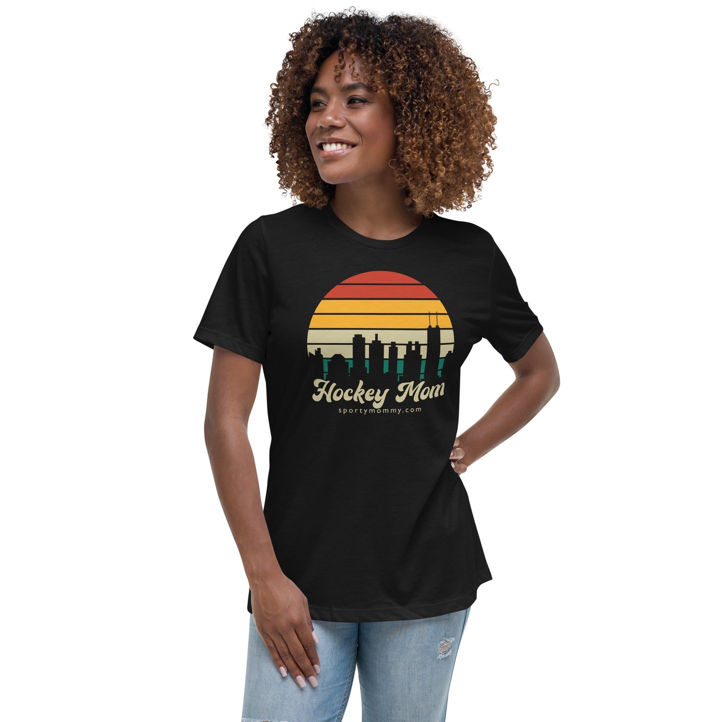 Skyline Hockey Mom Women's Relaxed T-Shirt