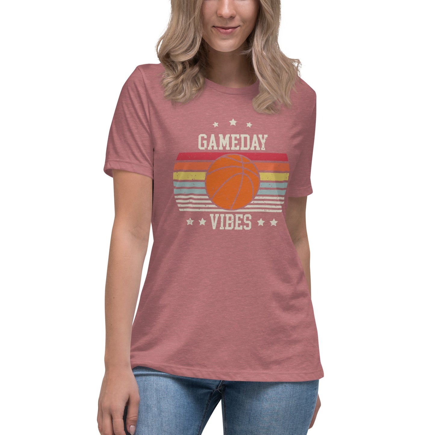 Game-Day Vibes Basketball Women's Relaxed T-Shirt