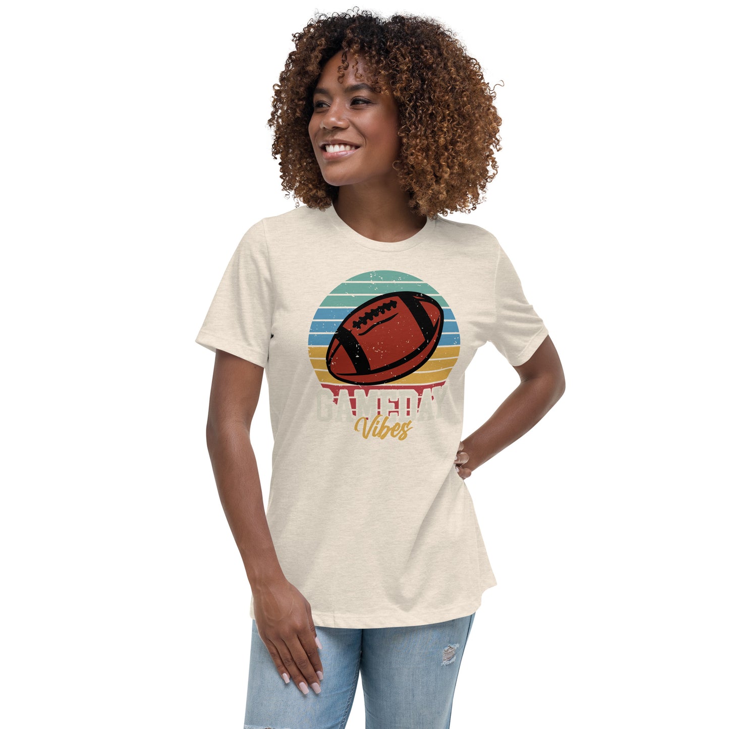 Game-Day Vibes Football Women's Relaxed T-Shirt