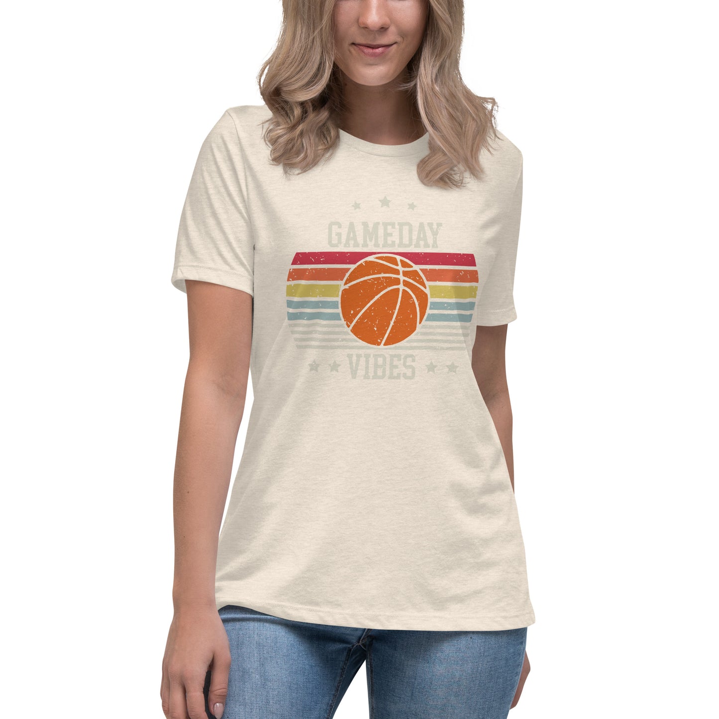 Game-Day Vibes Basketball Women's Relaxed T-Shirt