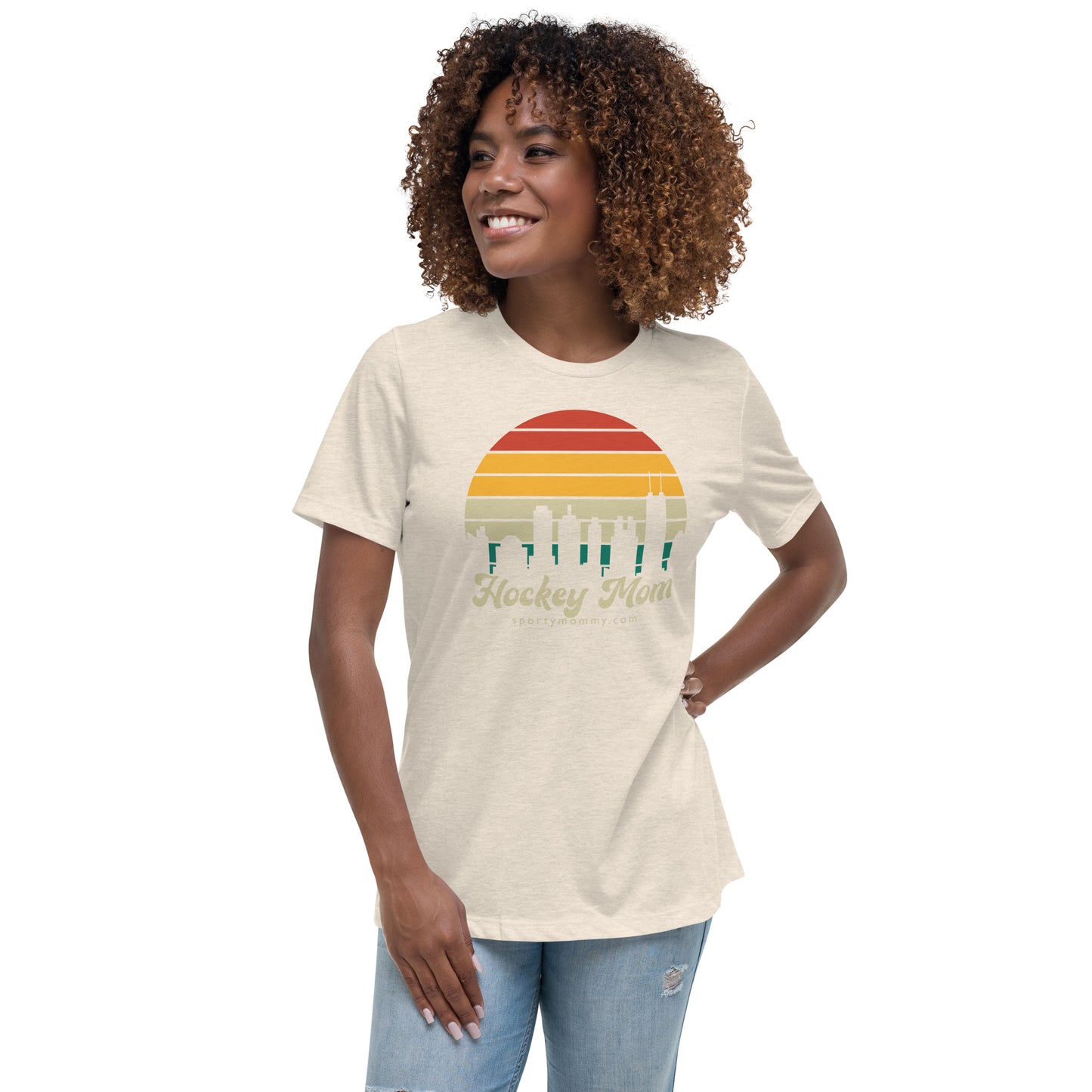 Skyline Hockey Mom Women's Relaxed T-Shirt
