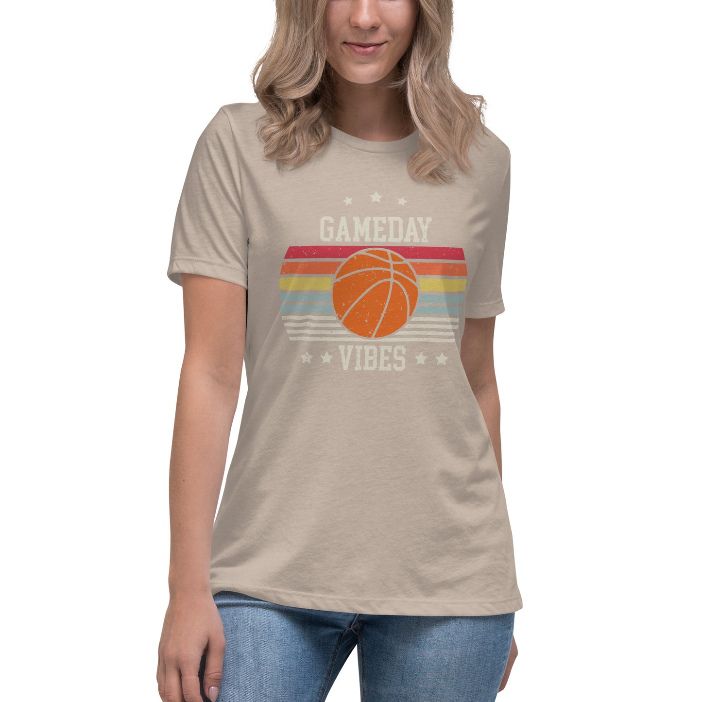 Game-Day Vibes Basketball Women's Relaxed T-Shirt