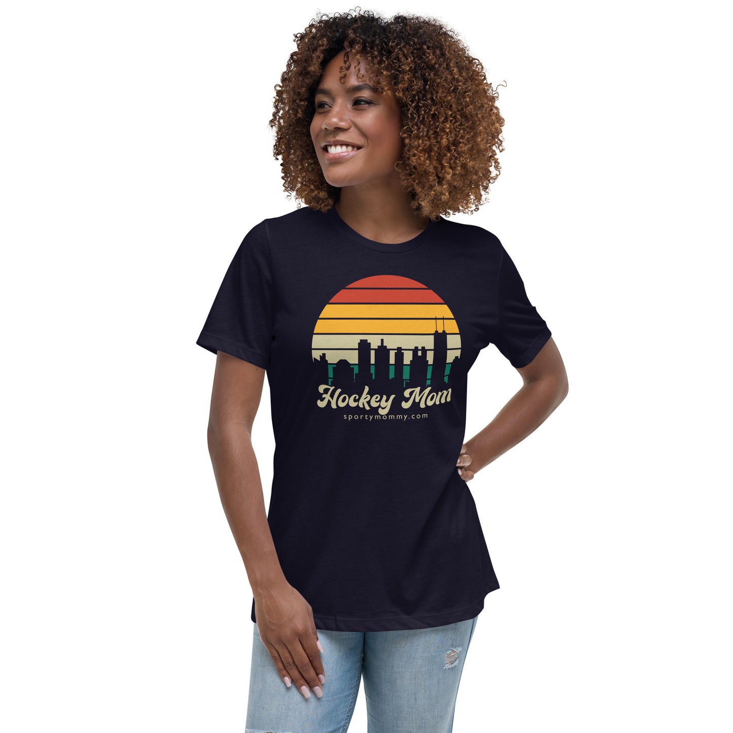 Skyline Hockey Mom Women's Relaxed T-Shirt