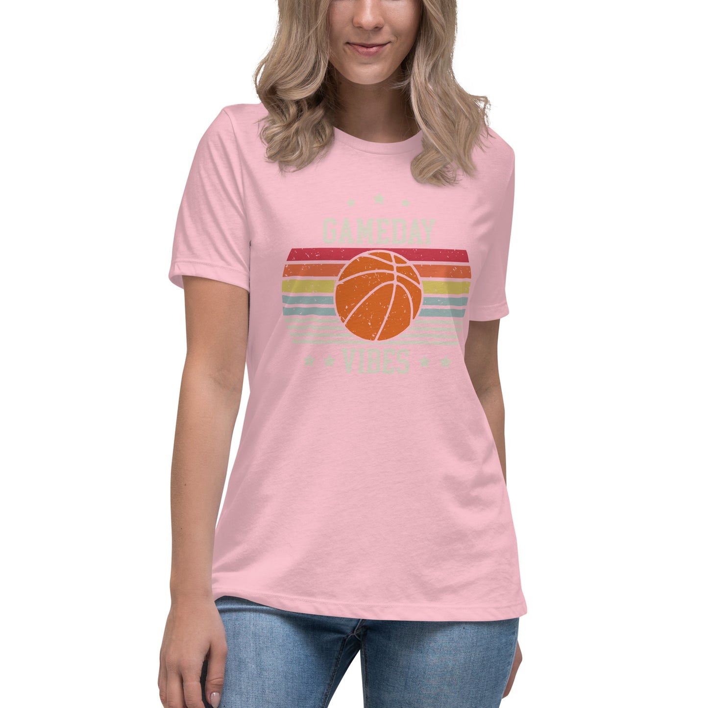 Game-Day Vibes Basketball Women's Relaxed T-Shirt