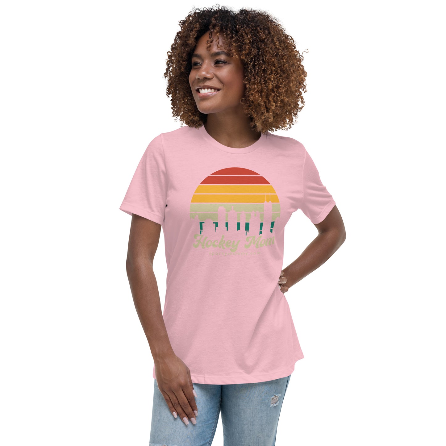 Skyline Hockey Mom Women's Relaxed T-Shirt