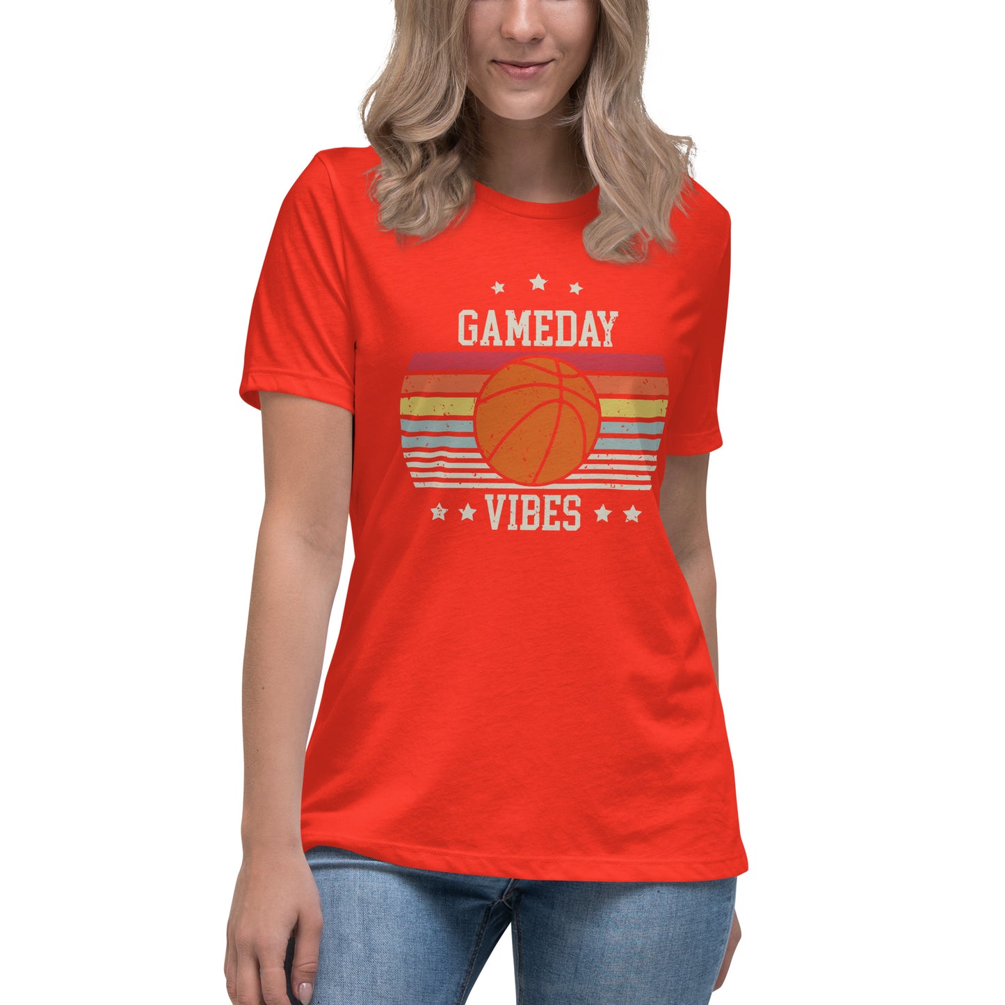 Game-Day Vibes Basketball Women's Relaxed T-Shirt