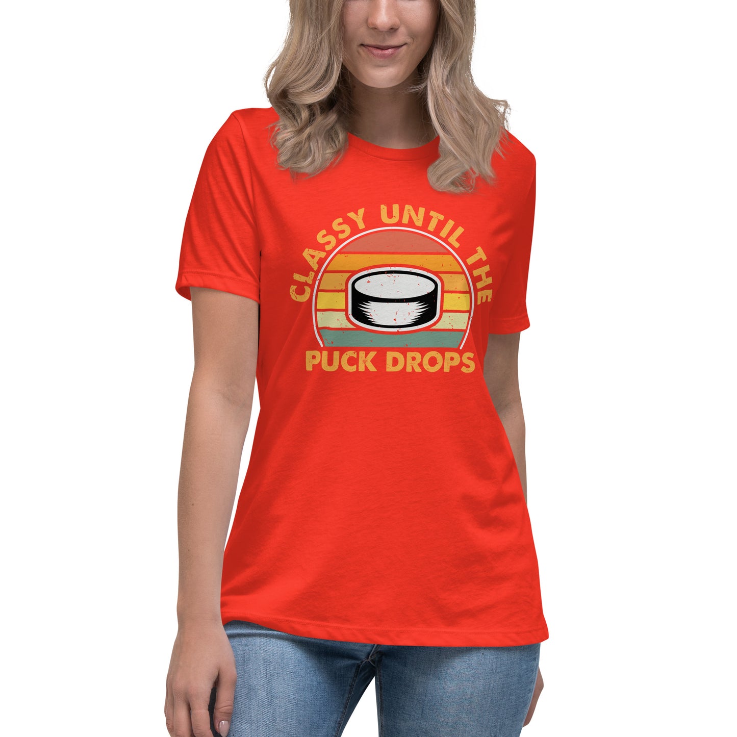 Classy Until The Puck Women's Relaxed T-Shirt