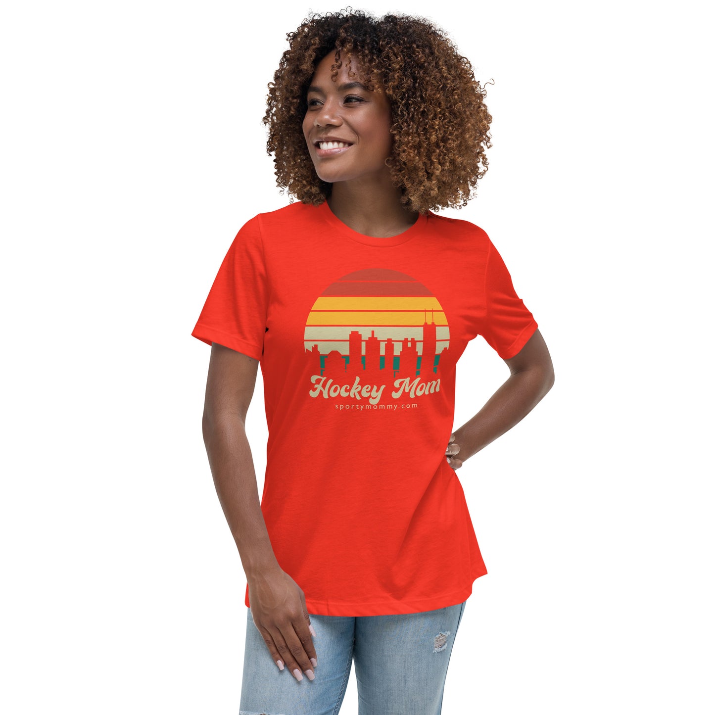 Skyline Hockey Mom Women's Relaxed T-Shirt