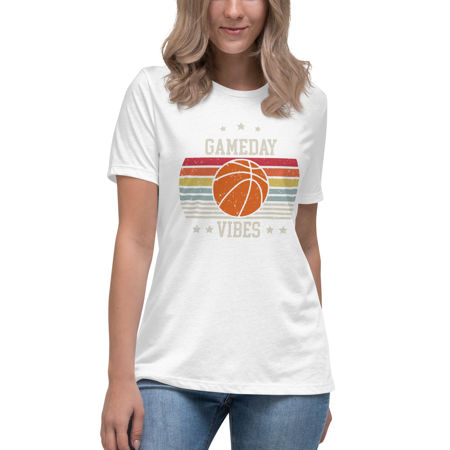 Game-Day Vibes Basketball Women's Relaxed T-Shirt