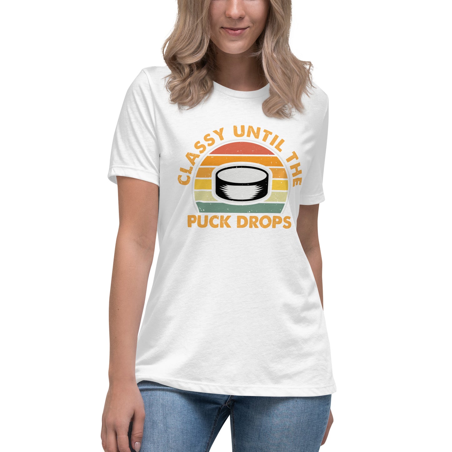 Classy Until The Puck Women's Relaxed T-Shirt