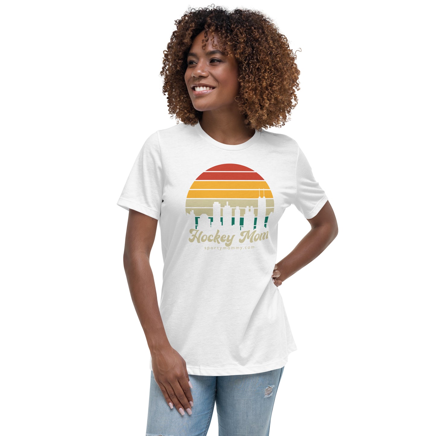 Skyline Hockey Mom Women's Relaxed T-Shirt