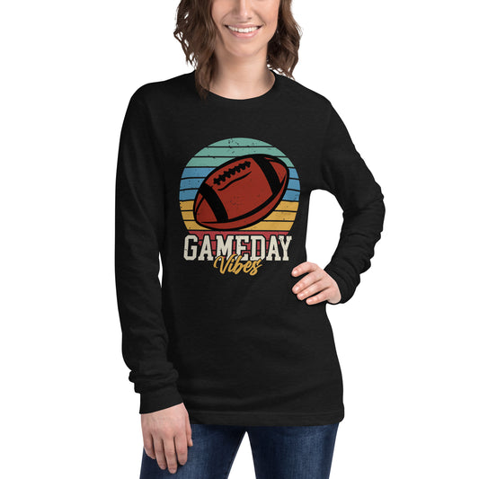 Game-Day Vibes Football Unisex Long Sleeve Tee