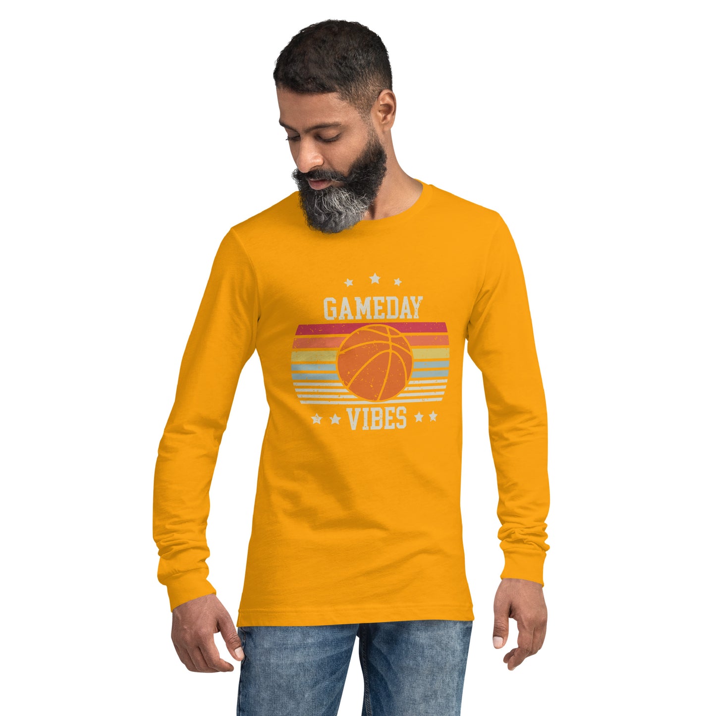 Game-Day Vibes Basketball Unisex Long Sleeve Tee