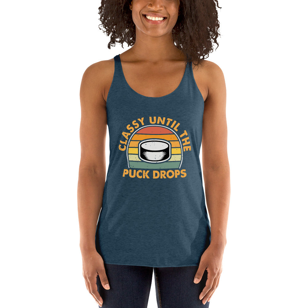 Classy Until The Puck Women's Racerback Tank