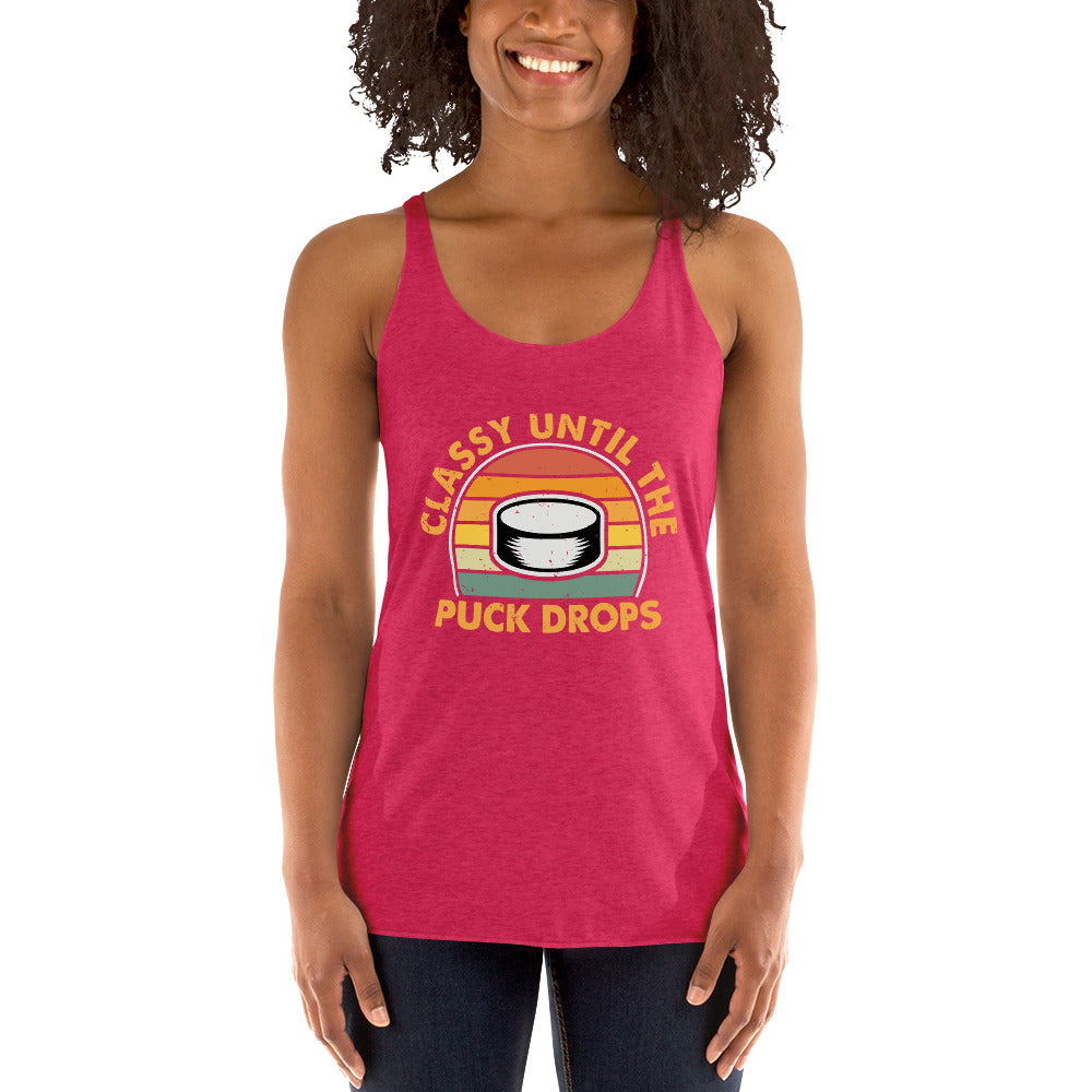 Classy Until The Puck Women's Racerback Tank