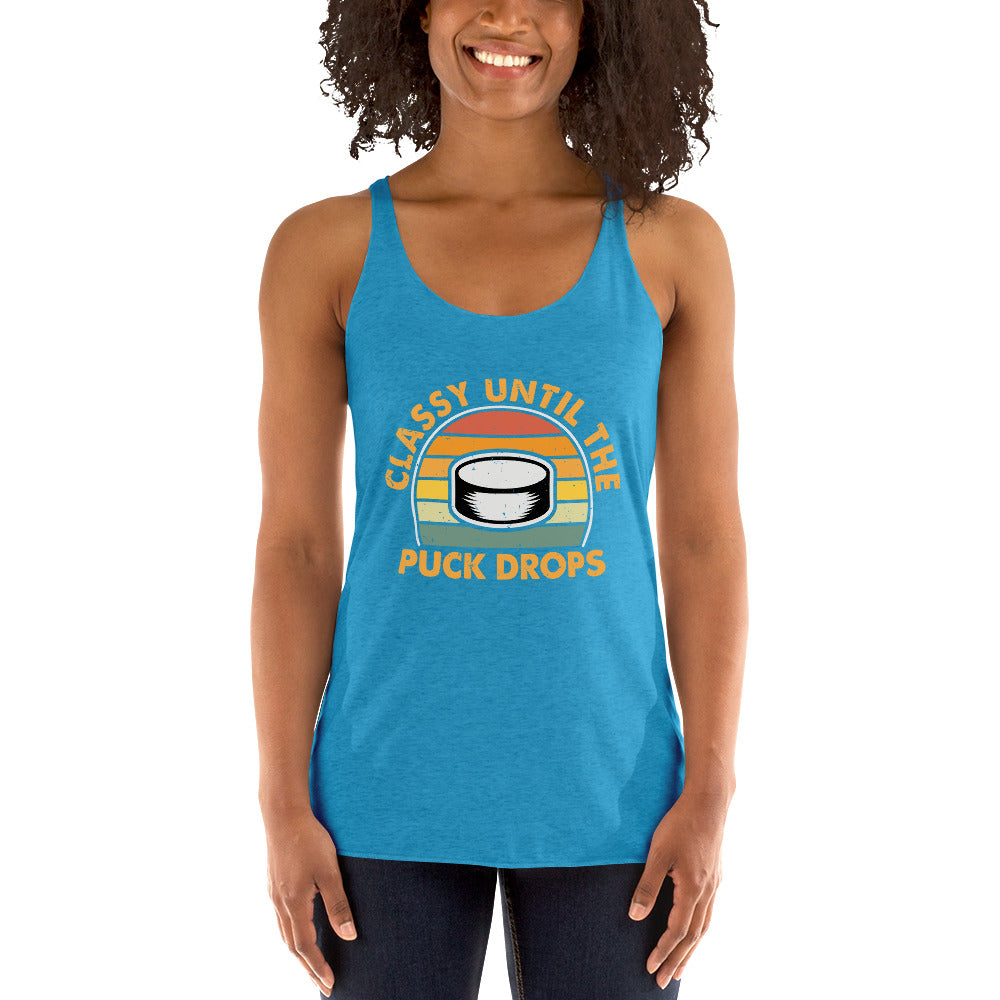 Classy Until The Puck Women's Racerback Tank