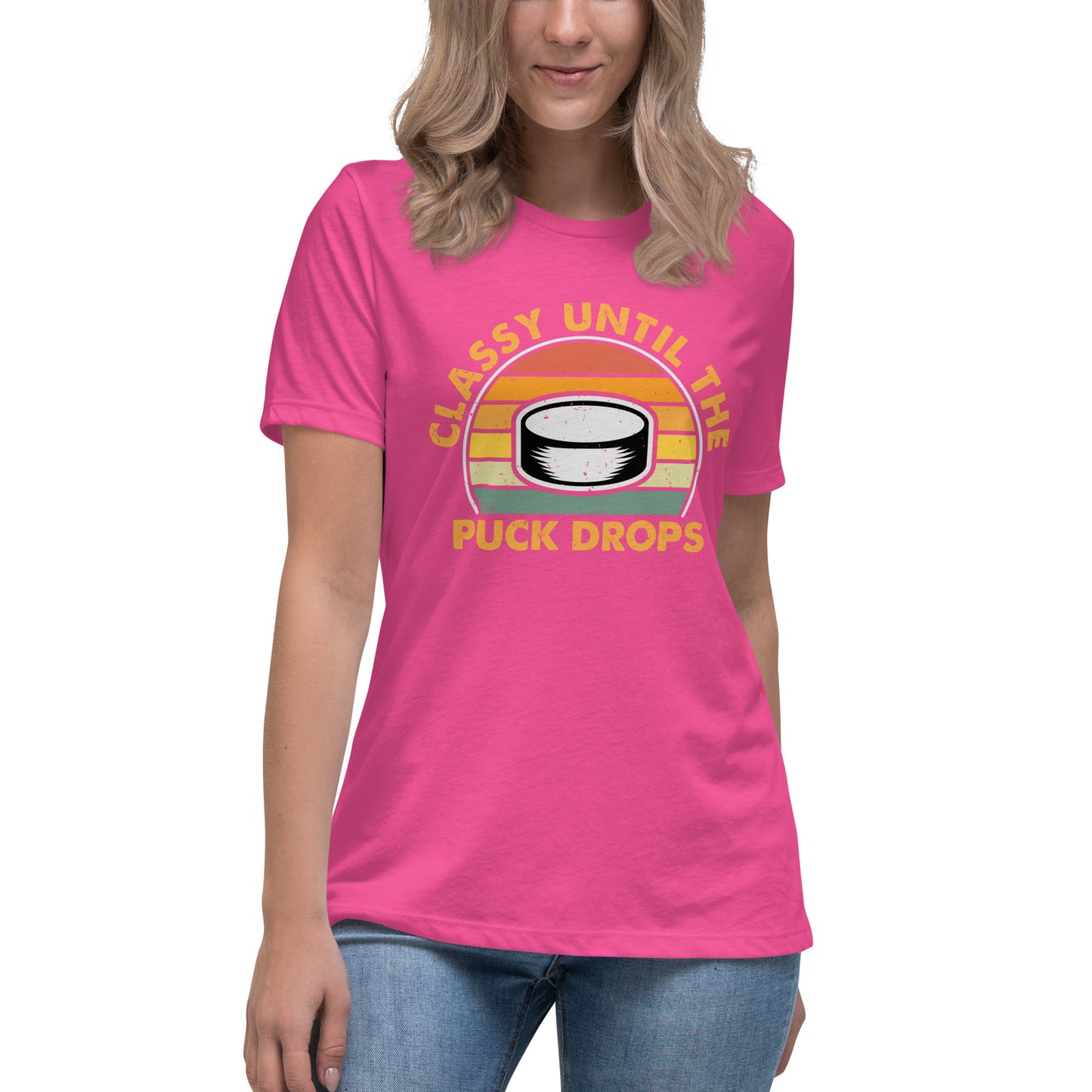 Classy Until The Puck Women's Relaxed T-Shirt