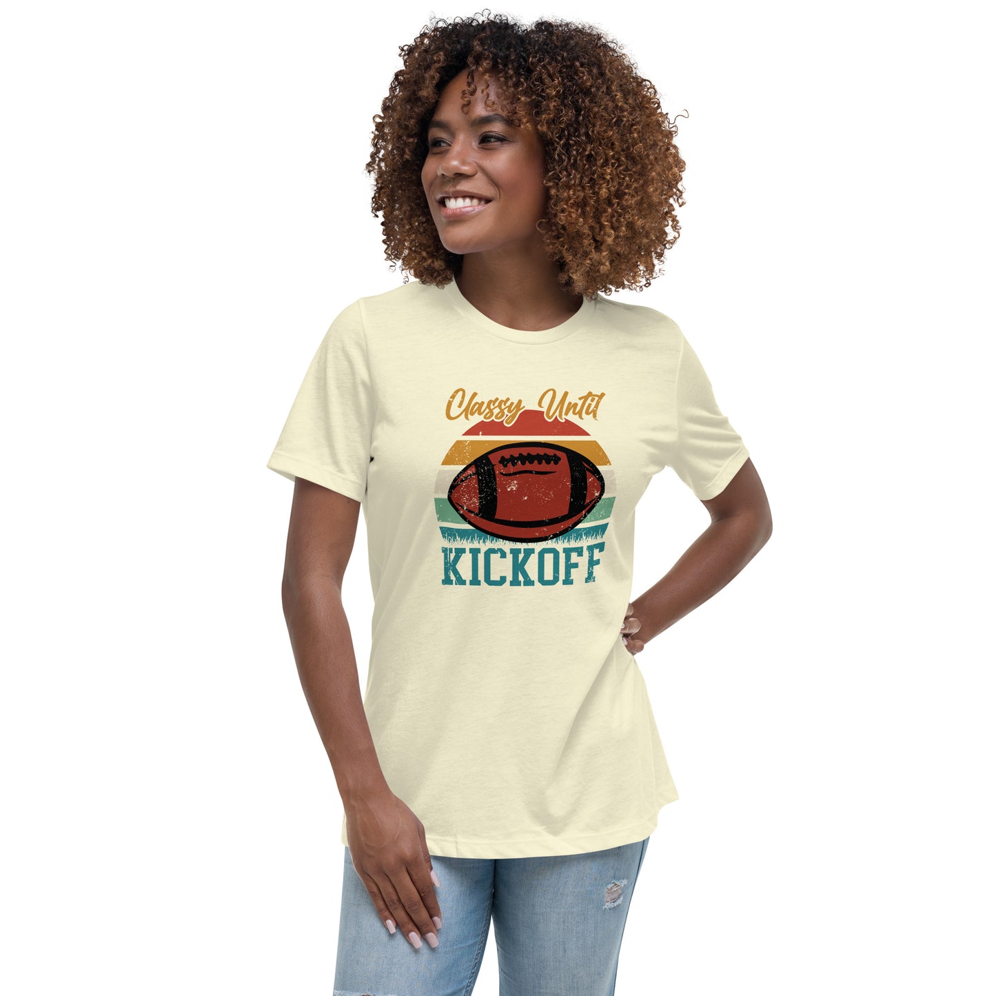 Classy Until Kickoff Women's Relaxed T-Shirt