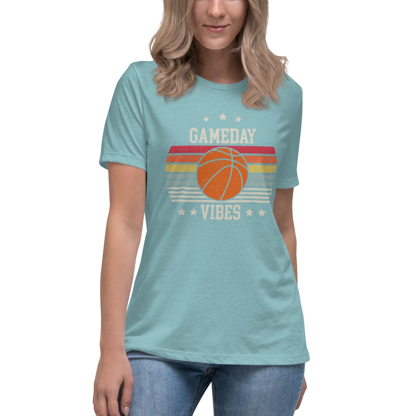 Game-Day Vibes Basketball Women's Relaxed T-Shirt