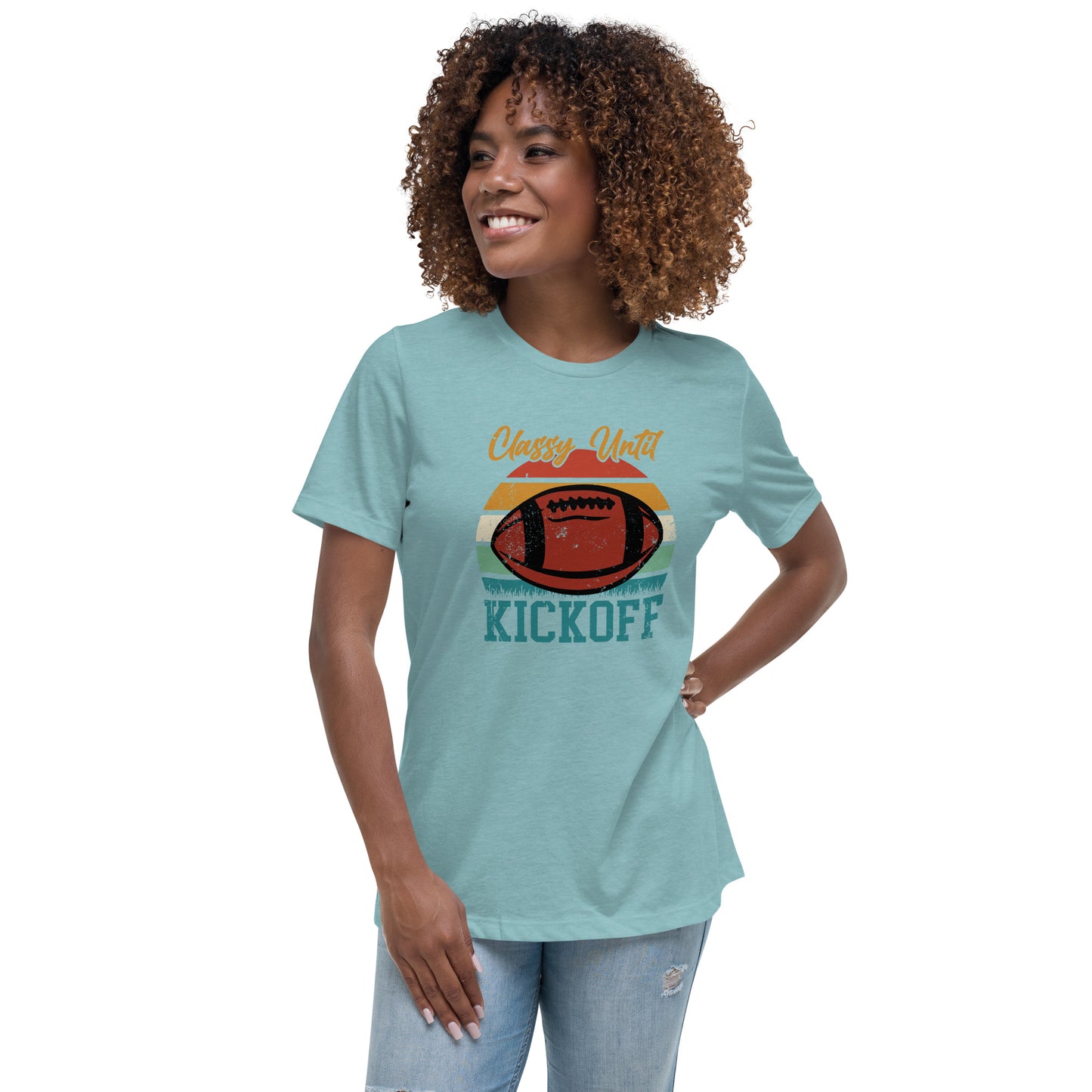 Classy Until Kickoff Women's Relaxed T-Shirt