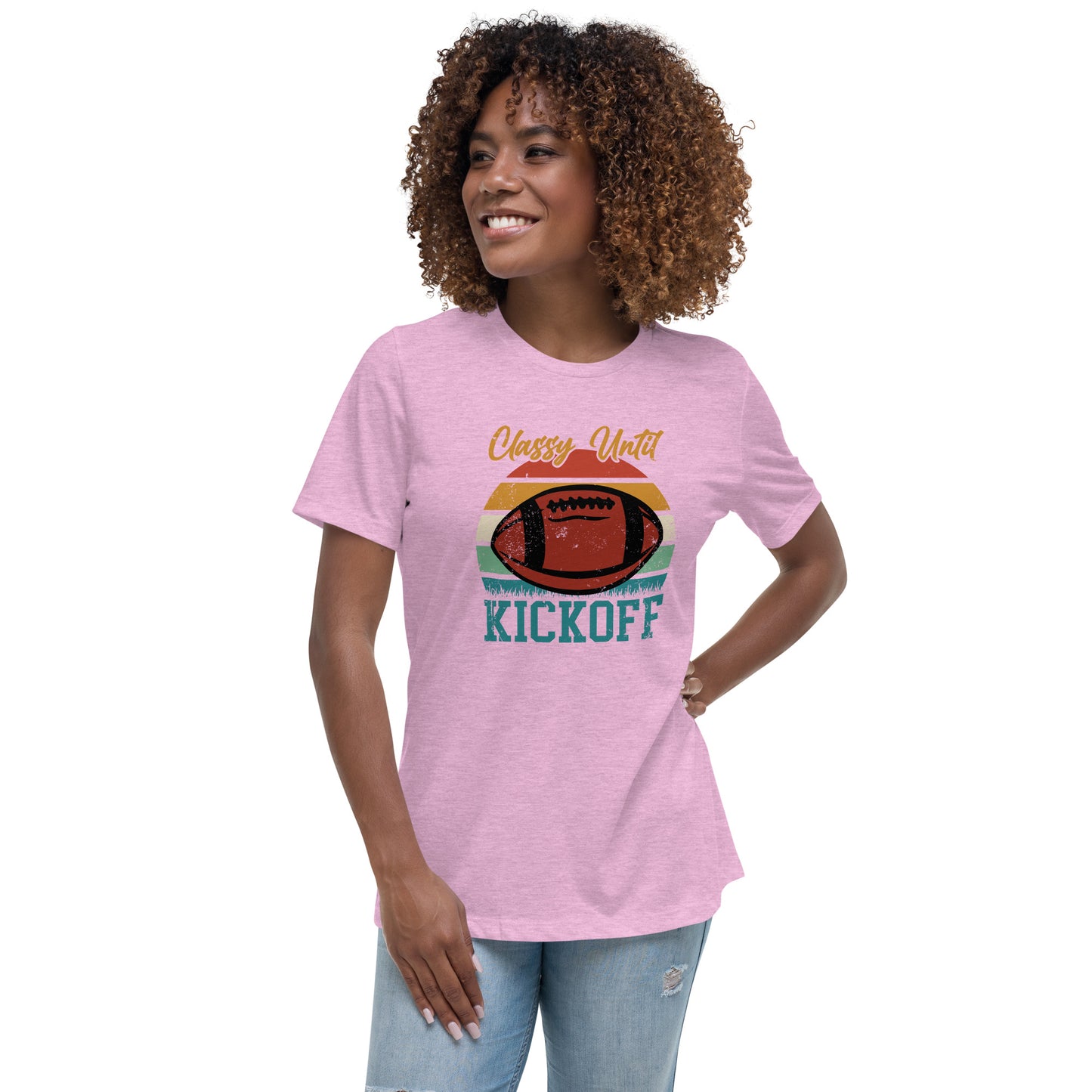 Classy Until Kickoff Women's Relaxed T-Shirt