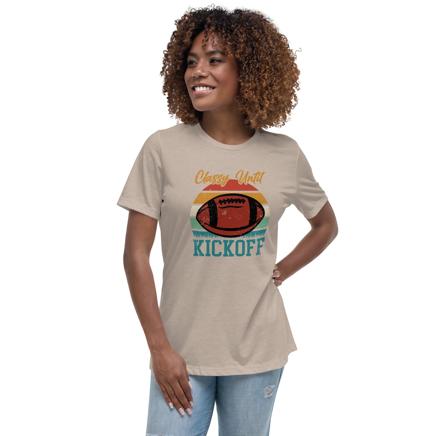 Classy Until Kickoff Women's Relaxed T-Shirt