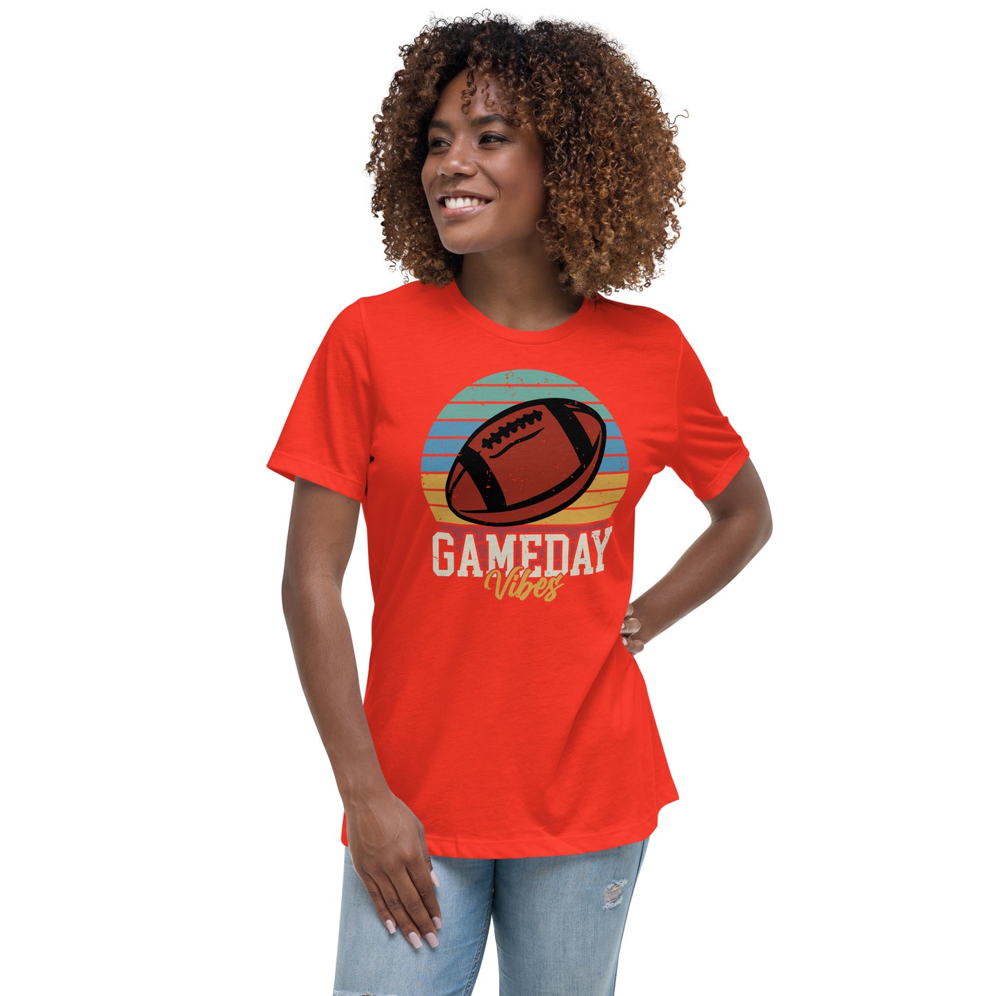 Game-Day Vibes Football Women's Relaxed T-Shirt